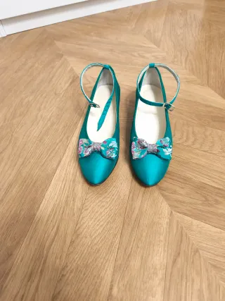 Vestido Fallera Niña Verde 10-11 Años