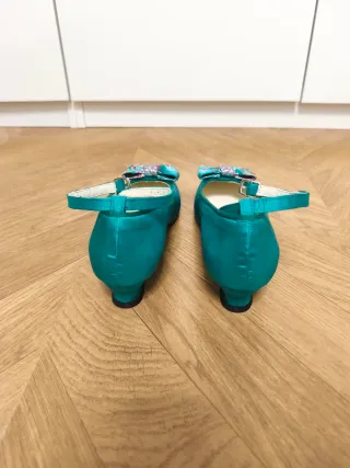 Vestido Fallera Niña Verde 10-11 Años