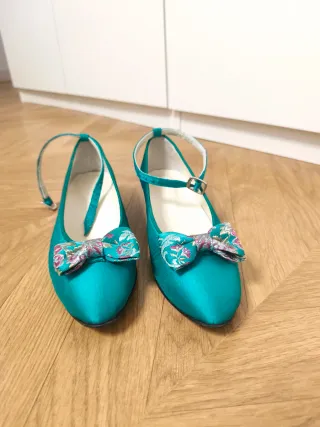 Vestido Fallera Niña Verde 10-11 Años