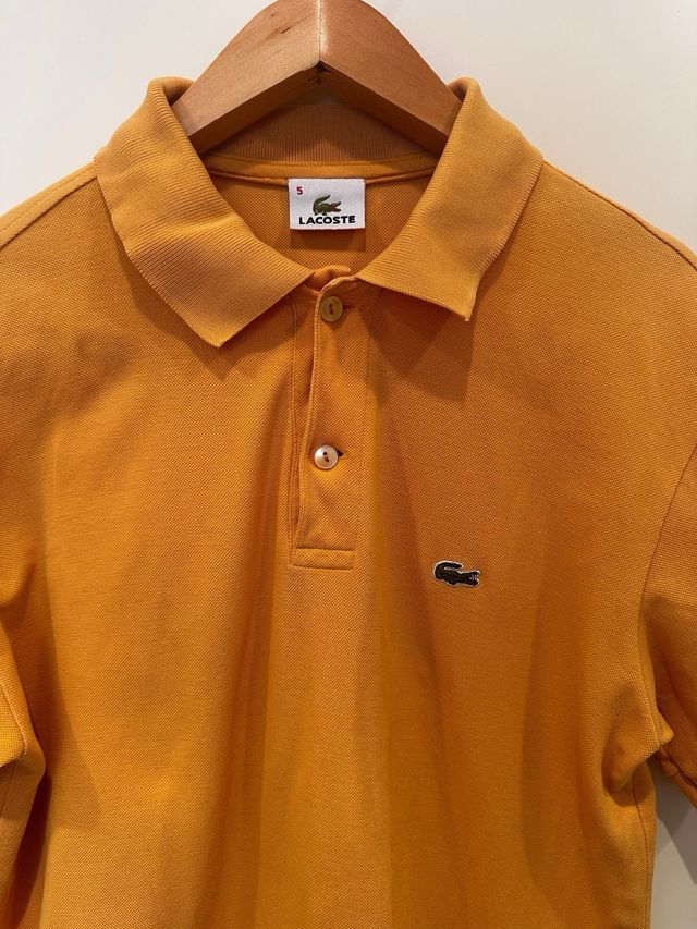 Polo Lacoste Amarillo - Talla M (Talla 5)