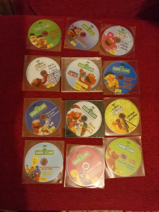 12 DVDs Barrio Sésamo