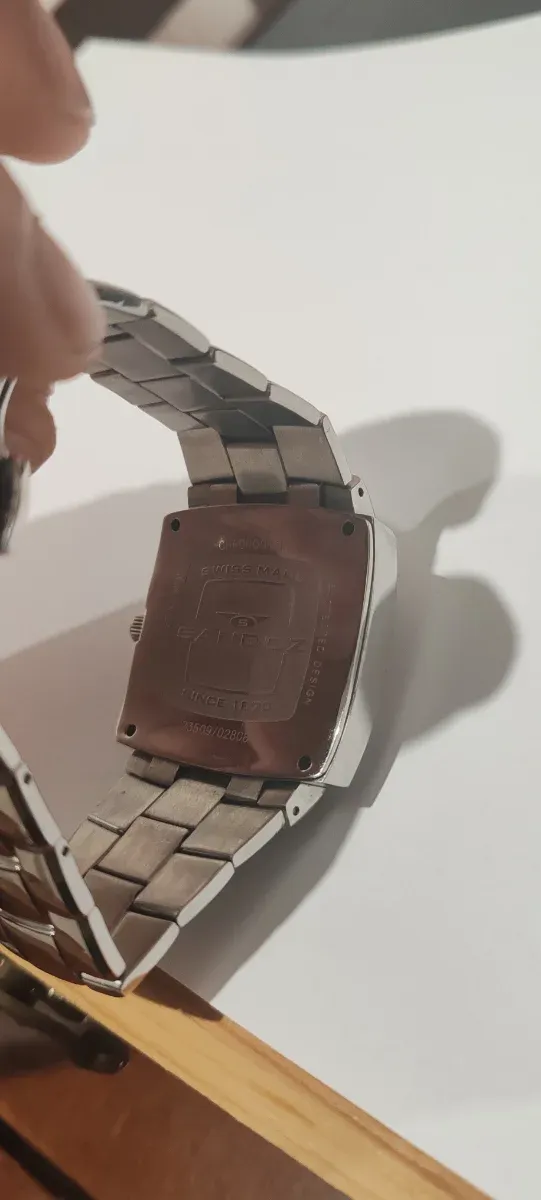 Reloj Sandoz Cronógrafo Plata y Blanco