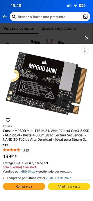 LCD Steam Deck da 1 TB