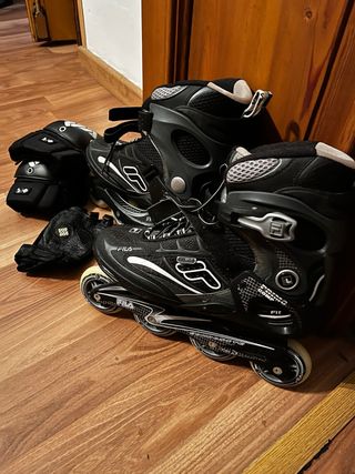 Patines en línea Fila negros, número 44.