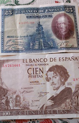 Billetes Pesetas El Banco de España