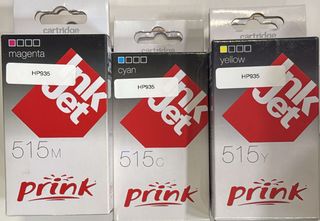 Cartuchos Tinta Prink HP935 Magenta, Cyan, Amarill