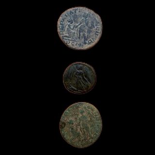 3 Monedas Romanas Antiguas