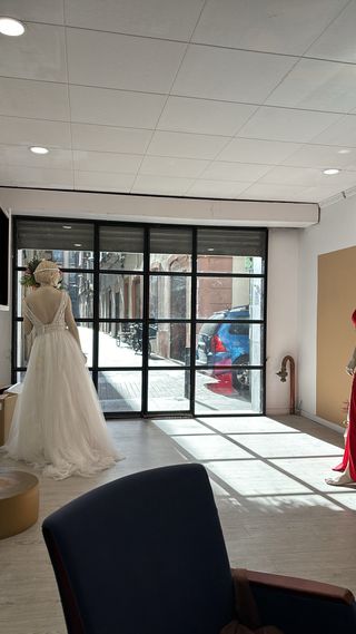 Puerta hierro y cristal escaparate