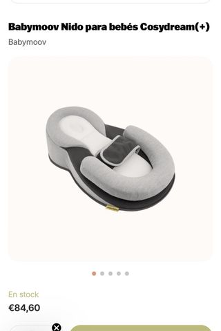 Cuna de bebé Momi colchón anti reflujo y silla