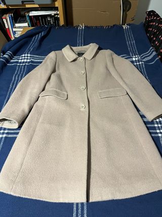 Abrigo de lana Roberto Verino beige