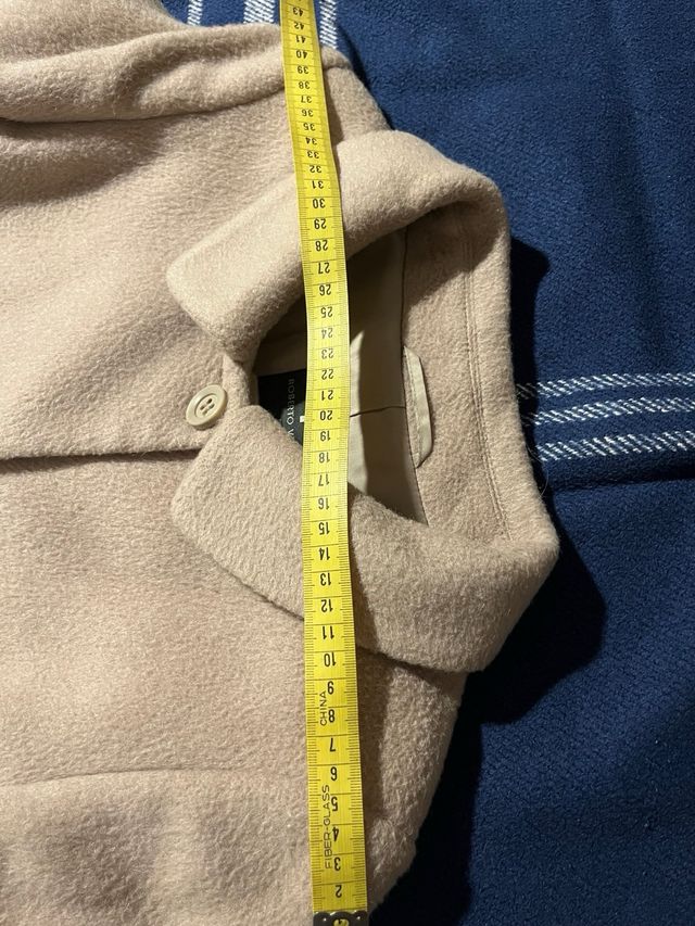 Abrigo de lana Roberto Verino beige