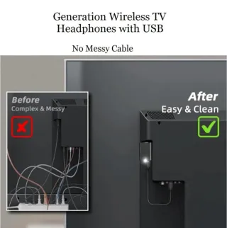 Auriculares Inalámbricos + Transmisor DAC