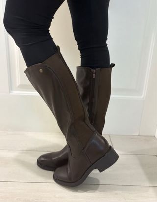 Stivali donna marrone tg 40 elastico nuovo 