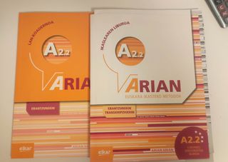 Arian A2.2 Ikaslearen liburua eta Lan Koadernoa