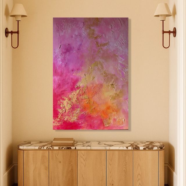 Cuadro abstracto moderno salón dormitorio