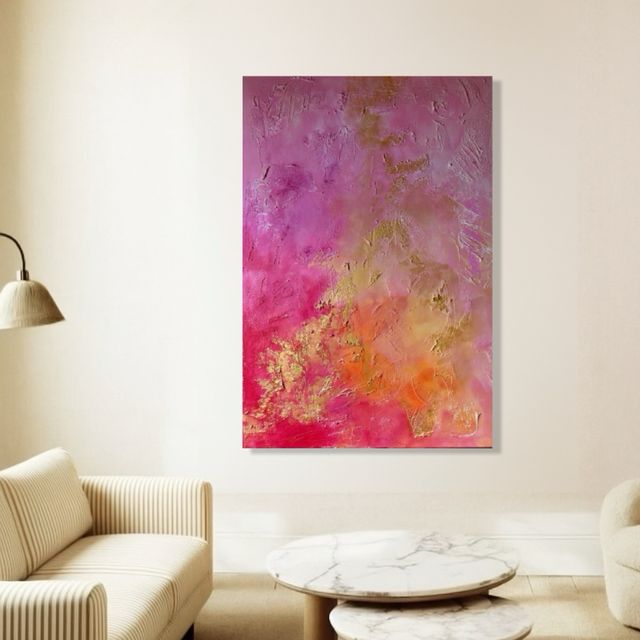 Cuadro abstracto moderno salón dormitorio