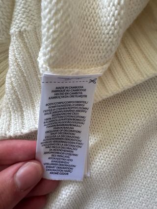 Jersey Polo Ralph Lauren Beige Talla M Vintage
