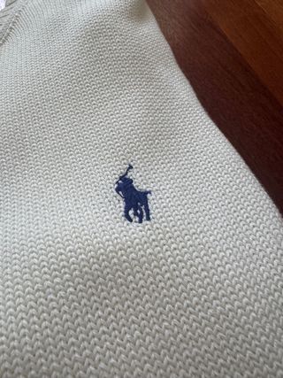 Jersey Polo Ralph Lauren Beige Talla M Vintage
