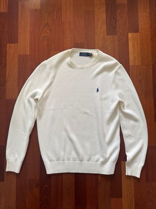 Jersey Polo Ralph Lauren Beige Talla M Vintage