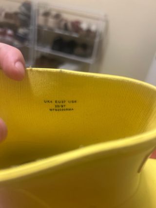 Botas de agua Hunter amarillas