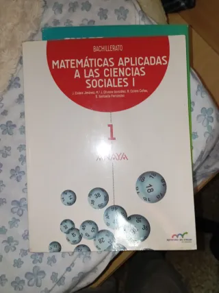 Matemáticas aplicadas a las Ciencias Sociales I.