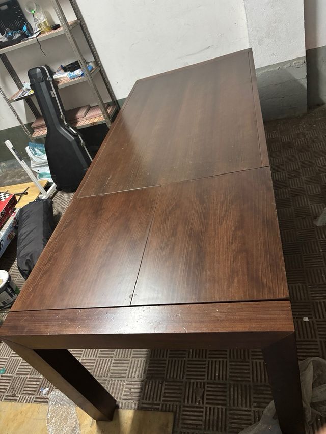 Mesa de salón extensible madera maciza