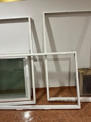 Ventanas de aluminio con carriles son 6 