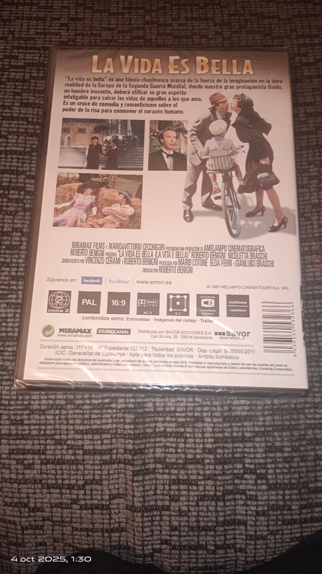 DVD PRECINTADO La vida es bella (1997)