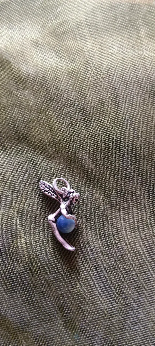 Colgante Hada con Piedra Azul