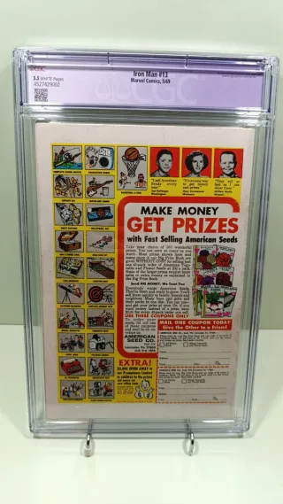 Iron Man #13 CGC 5.5 Año 1969 Restaurado