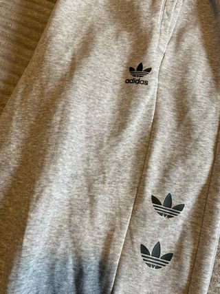 Chándal Adidas Gris con Logo