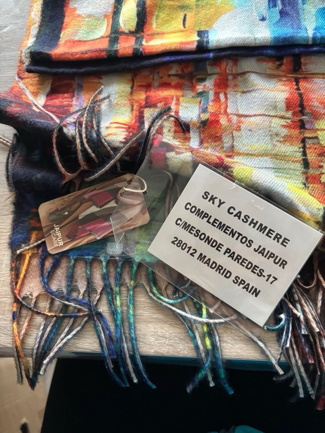 Pañuelo de Cashmere Multicolor