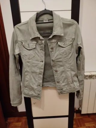 Cazadora vaquera verde
