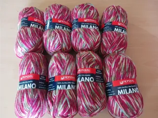 8 Ovillos Lana Mondial Milano Stamped