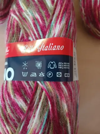 8 Ovillos Lana Mondial Milano Stamped