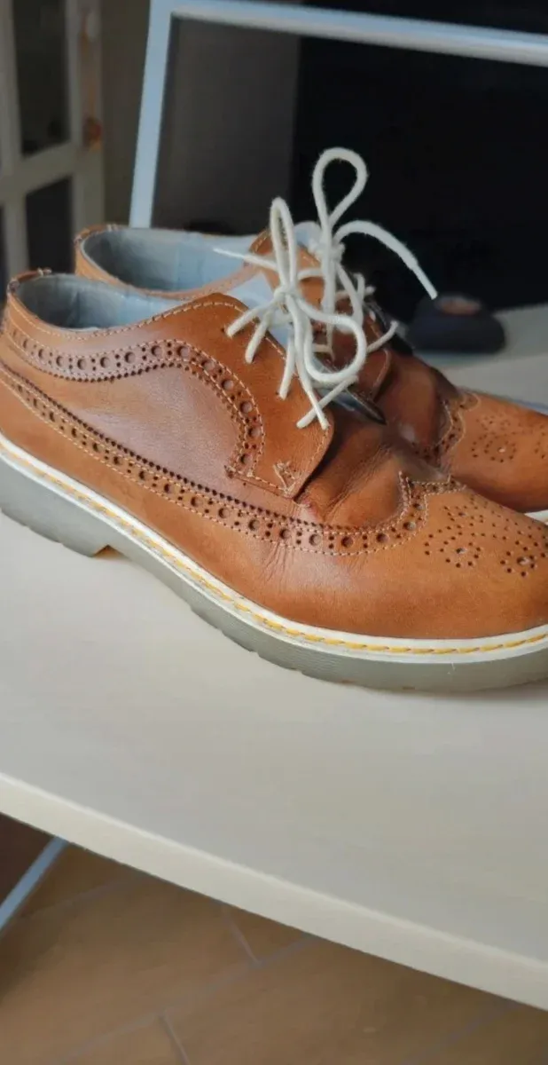 Francesine Pelle Marrone Tg 40