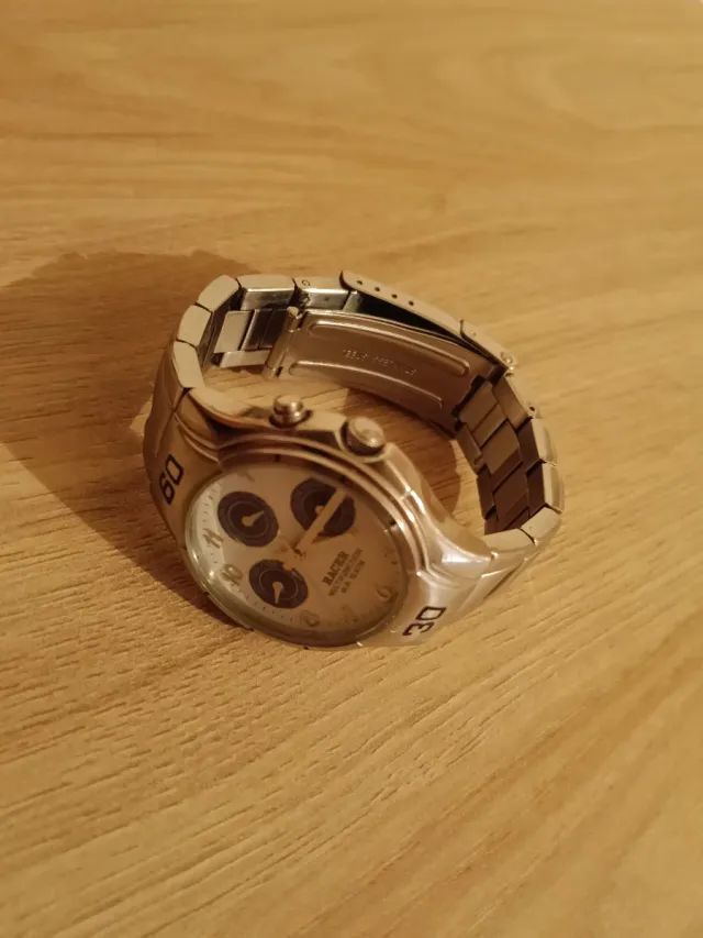 Reloj Racer Plata y Blanco