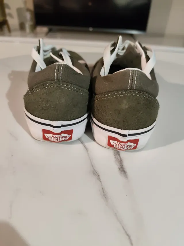 Zapatillas Vans Old Skool Verde y Blanco