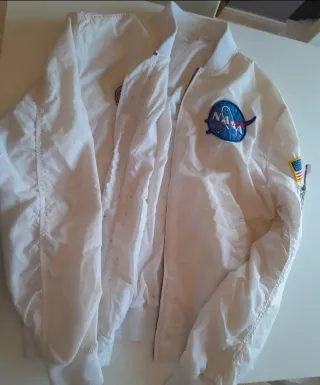 Chaqueta Alpha Industries MA-1 VF NASA Blanca