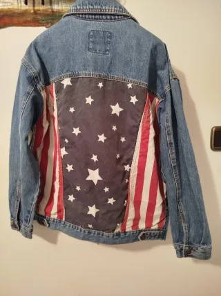 Cazadora Vaquera Pull & Bear Azul Talla XS