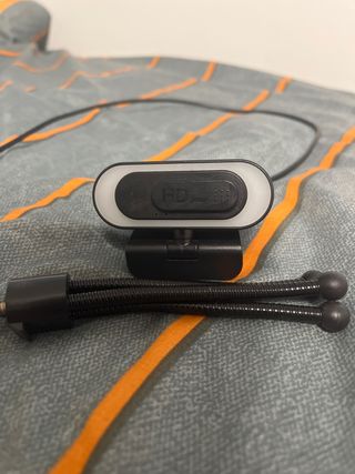 Webcam HD 1080p con luz + Trípode