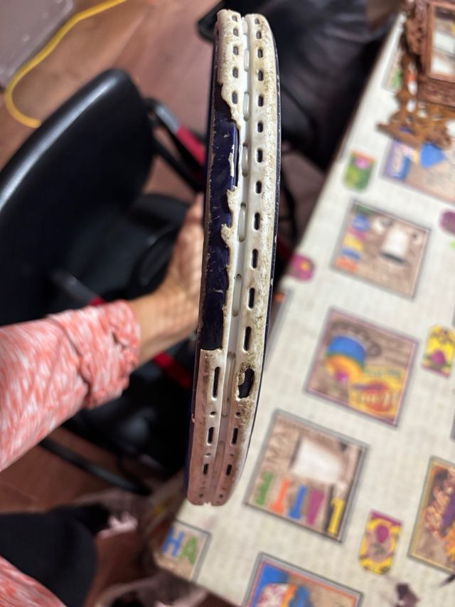 Raqueta de tenis azul