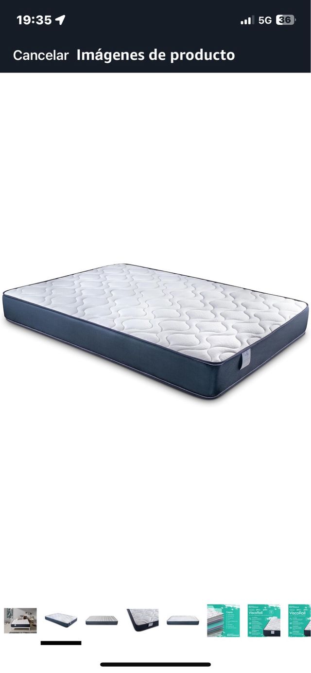 COLCHÓN VISCOELASTICO 150X200 ENROLLADO. REF. K