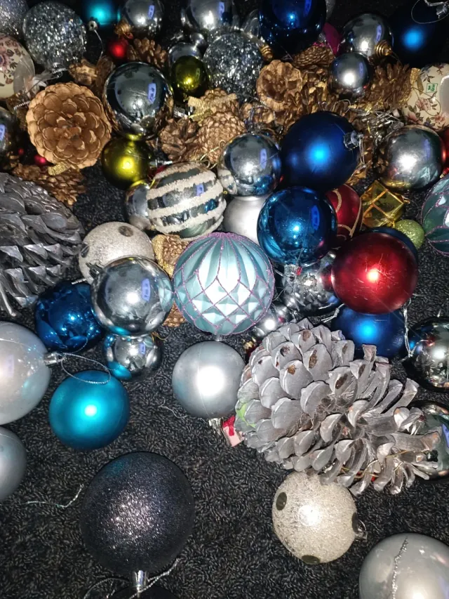 Set albero di Natale 70cm + decorazione