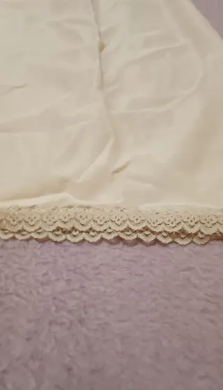 Minicombinación beige encaje