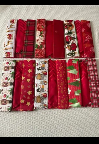 1Tovaglia e 12  tovaglioli Natale x 12 posti