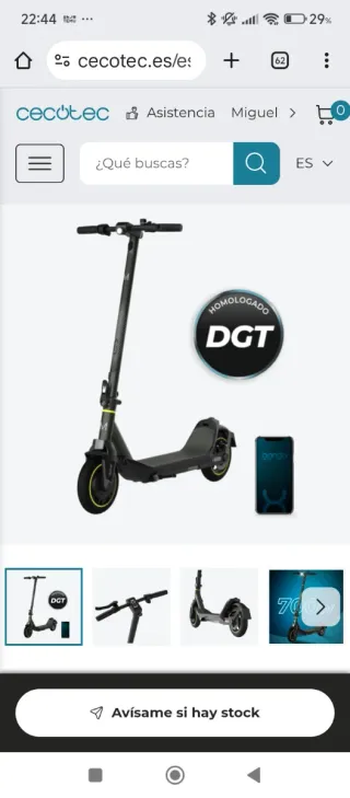 Patinete Cecotec M40XL 700W