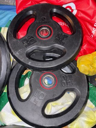 Discos de pesas Domyos 10kg y 20kg
