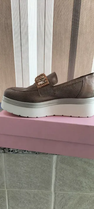 Scarpe donna Cinzia Soft beige/oro