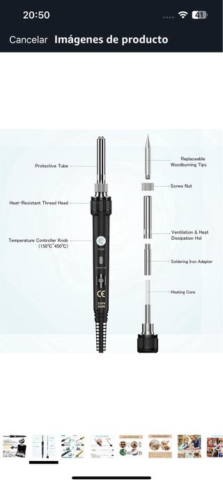 Pirografo con accesorios - Usado 1 vez